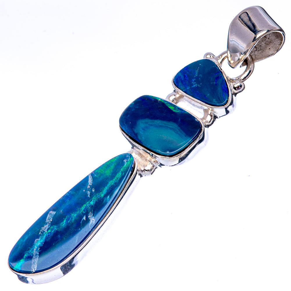 Rare Doublet Opal 925 Sterling Silver Pendant 2 1/8" (925 Sterling Silver) P42641
