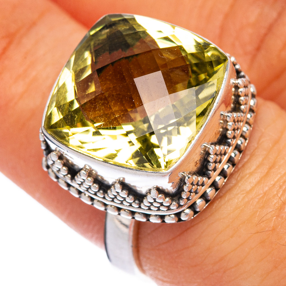 Faceted Citrine Ring Size 7 (925 Sterling Silver) R145341