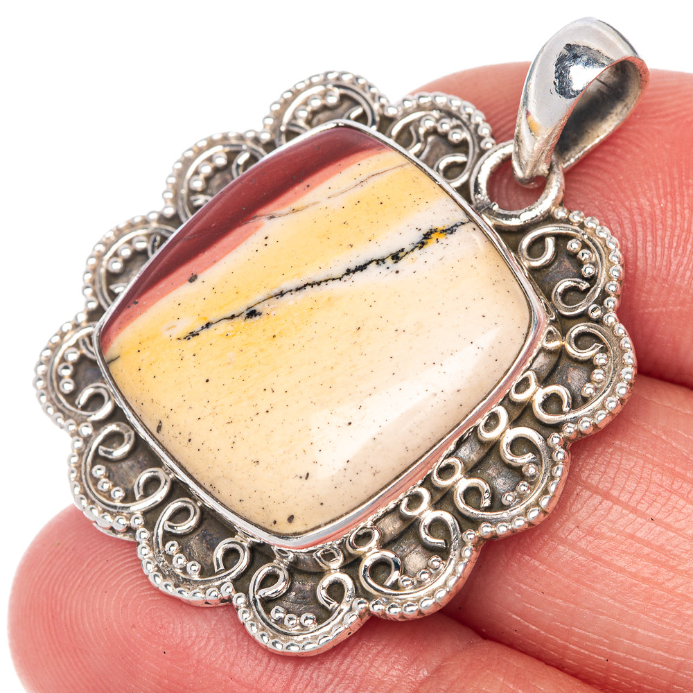 Mookaite Pendant 1 3/8" (925 Sterling Silver) P40863