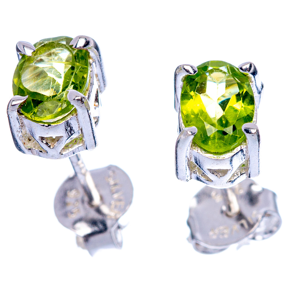 Peridot Dainty Earrings 1/4" (925 Sterling Silver) E2060