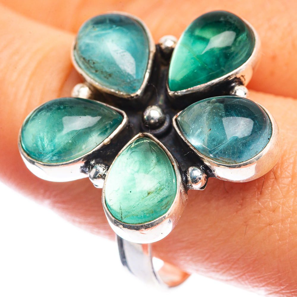 Blue Fluorite Ring Size 10 (925 Sterling Silver) RING143412