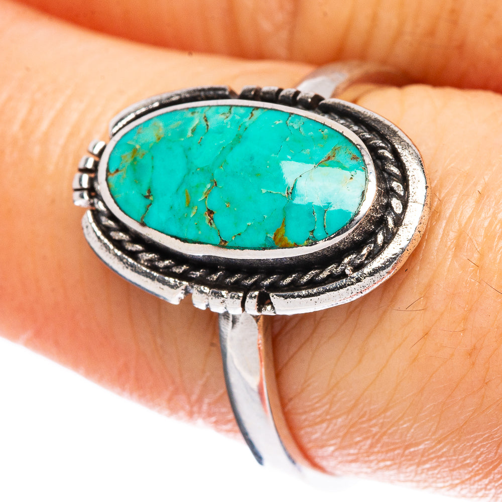Rare Arizona Turquoise Ring Size 8.75 (925 Sterling Silver) R2329