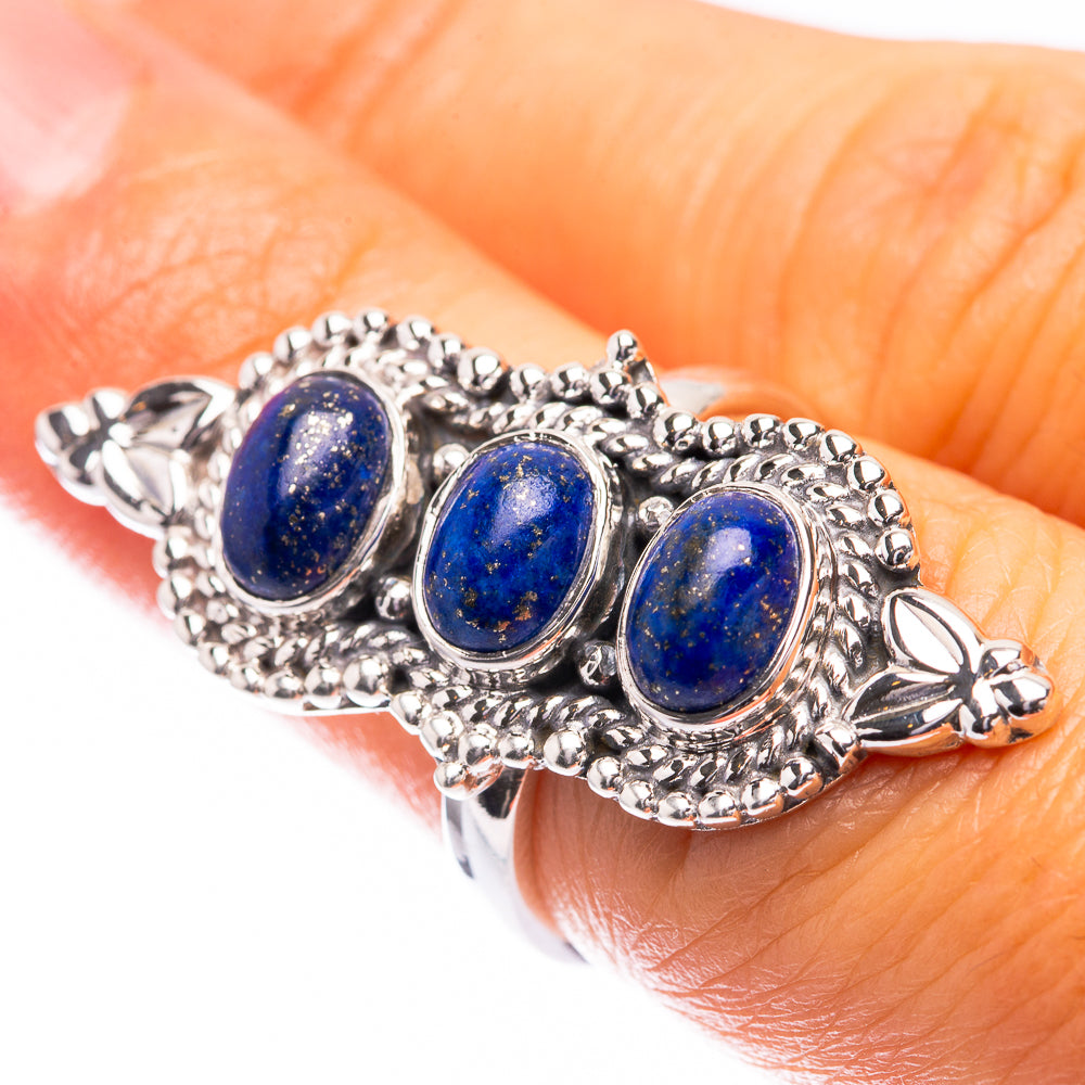 Premium Lapis Lazuli Ring Size 6 (925 Sterling Silver) R141762