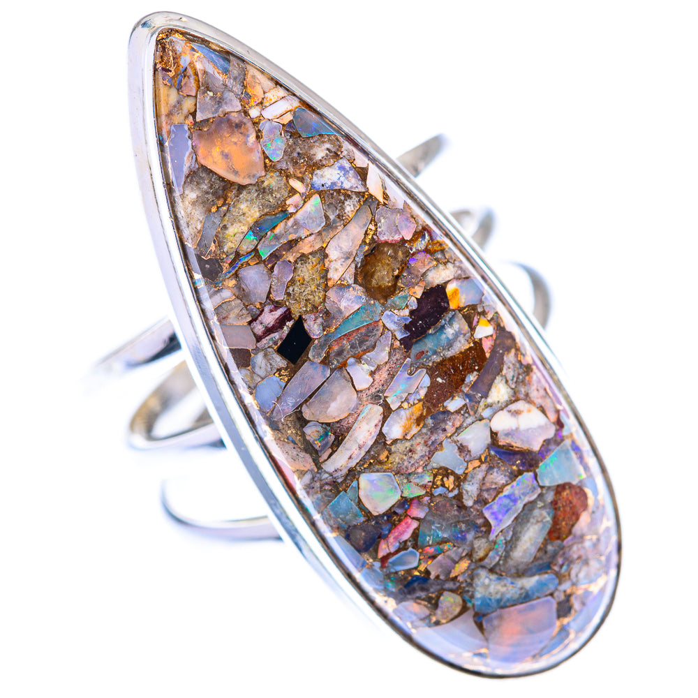 Large Brecciated Ethiopian Opal 925 Sterling Silver Ring Size 10 (925 Sterling Silver) RING140460