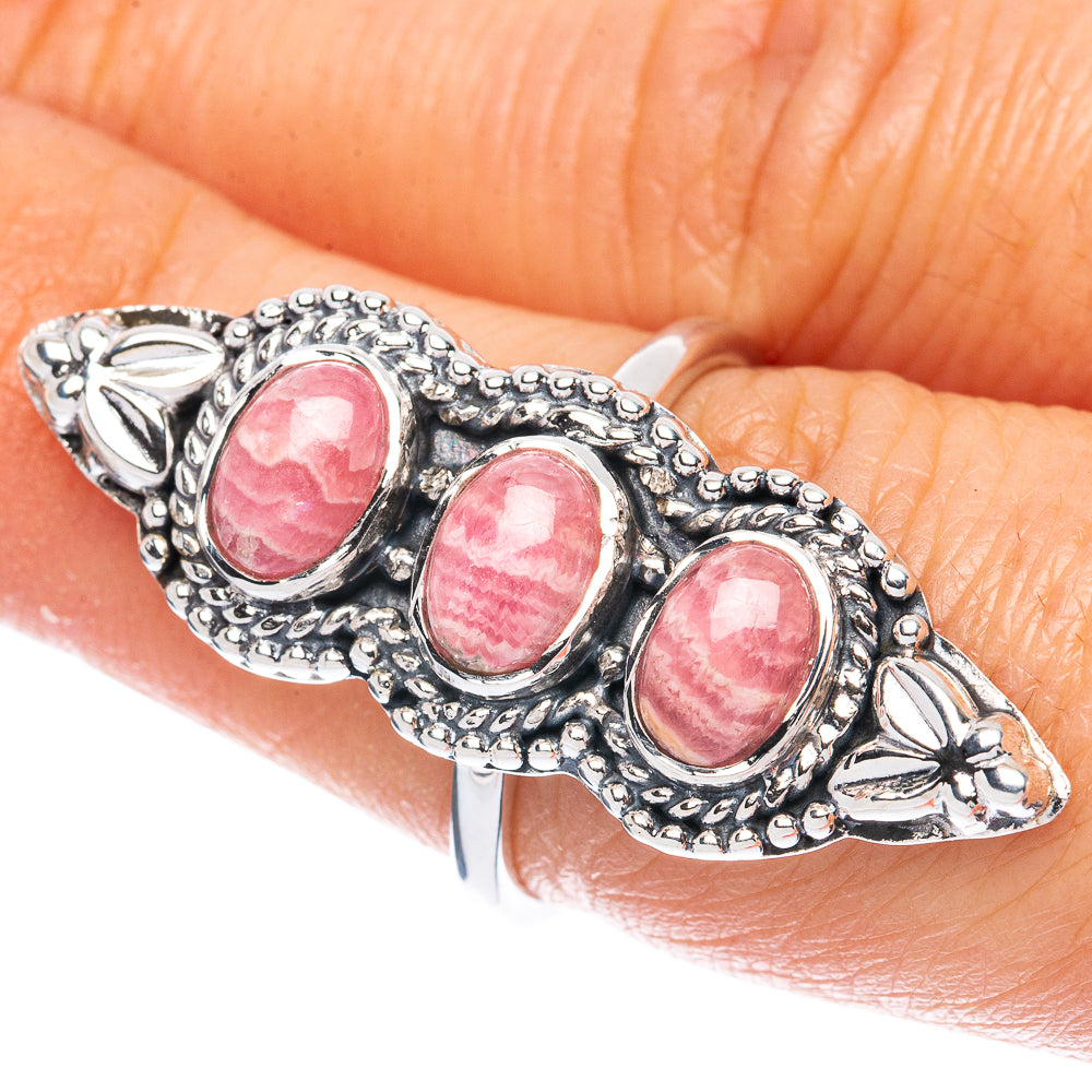 Premium Rhodochrosite Ring Size 7 (925 Sterling Silver) R2613