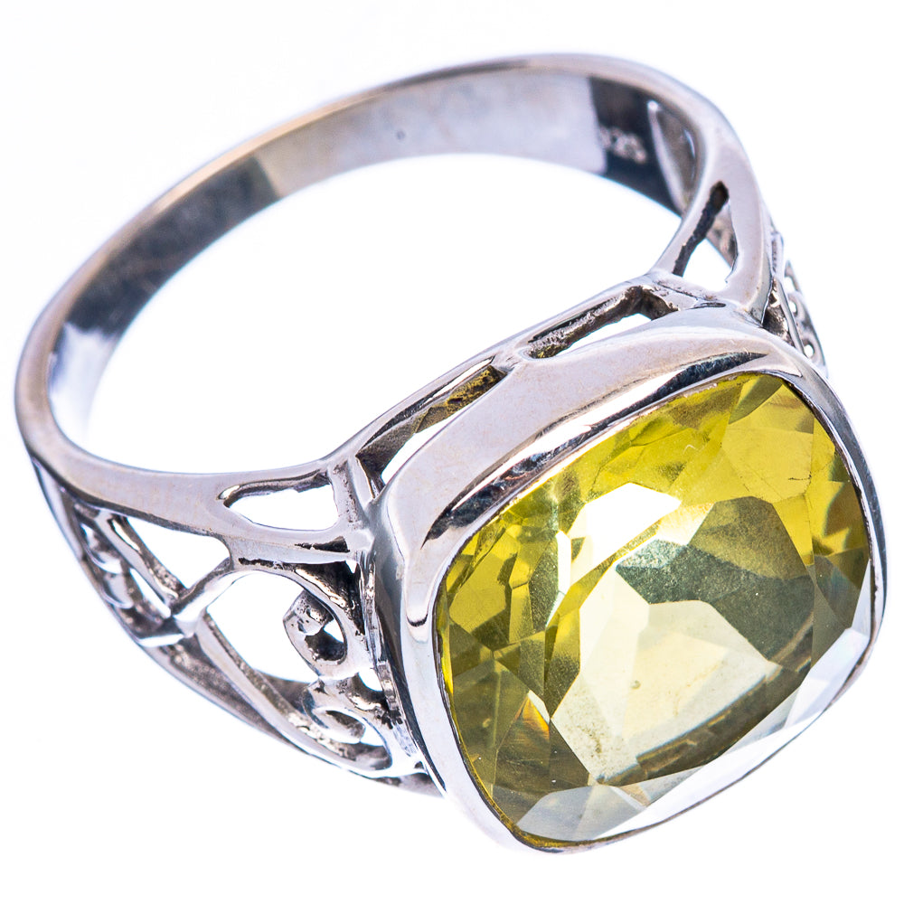 Lemon Quartz 925 Sterling Silver Ring Size 9 Ana Co R2516