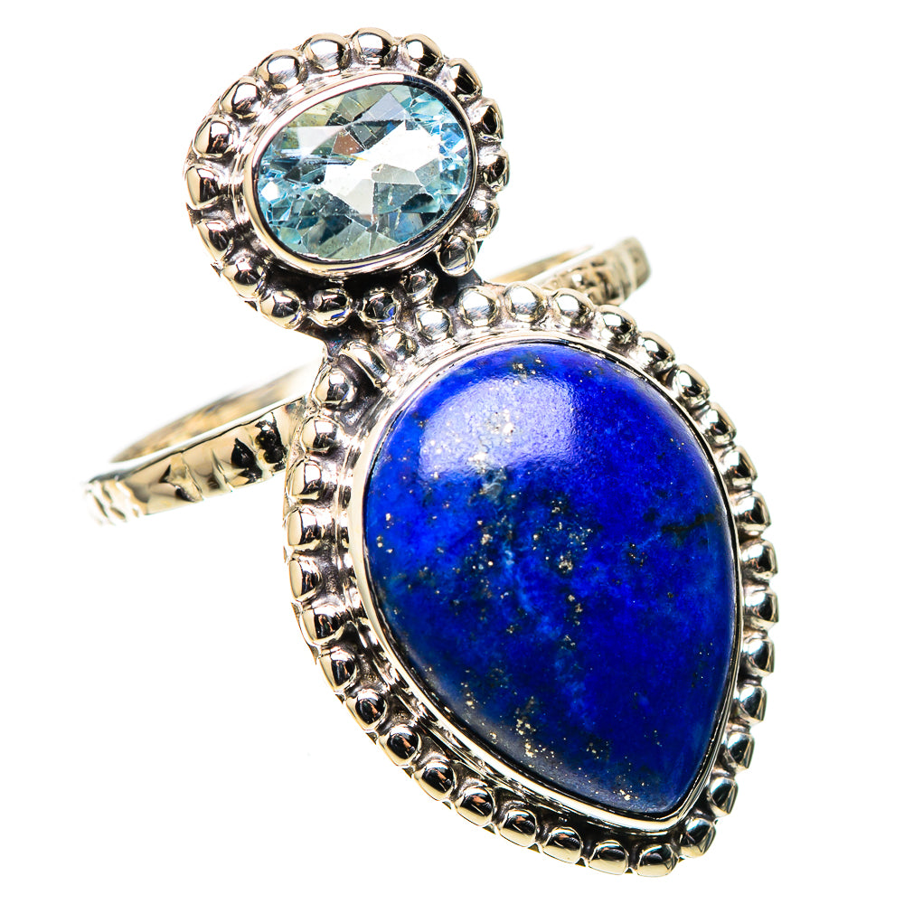 Premium Lapis Lazuli, Blue Topaz Ring Size 7 (925 Sterling Silver) RING138066