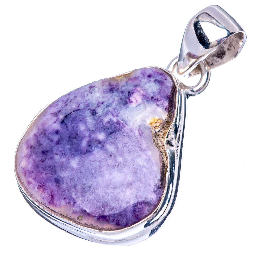 Rare Mexican Purple Opal 925 Sterling Silver Pendant 1 1/4" (925 Sterling Silver) P42616
