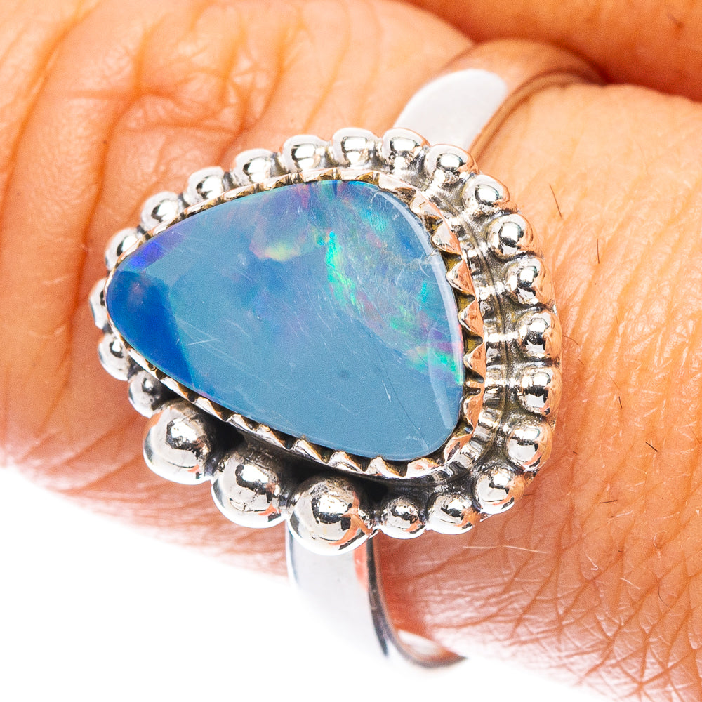 Rare Doublet Opal Ring Size 8.75 (925 Sterling Silver) R7100