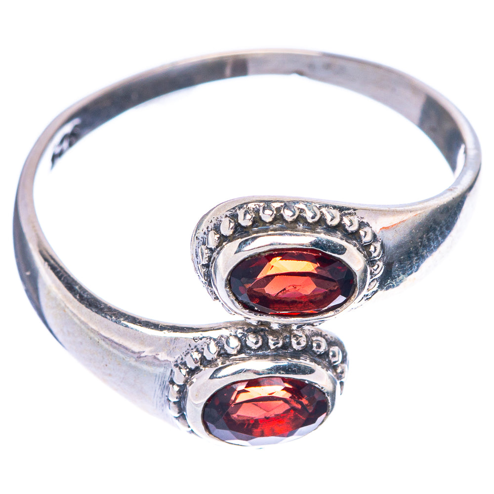 Garnet Ring Size 10.75 (925 Sterling Silver) R1458