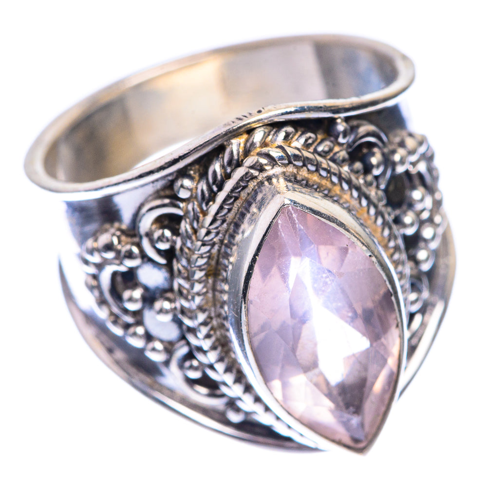Rose Quartz Ring Size 6 (925 Sterling Silver) RING143248