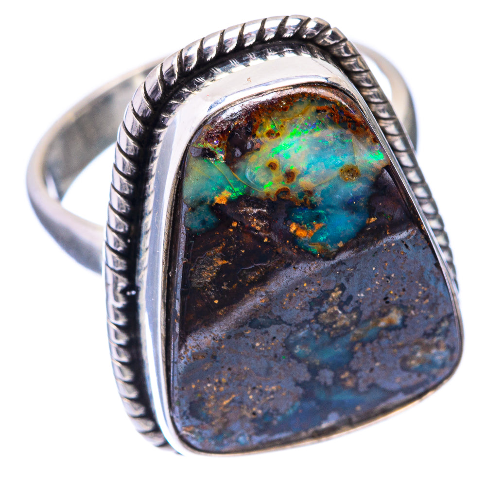 Boulder Opal Ring Size 7 (925 Sterling Silver) R141522
