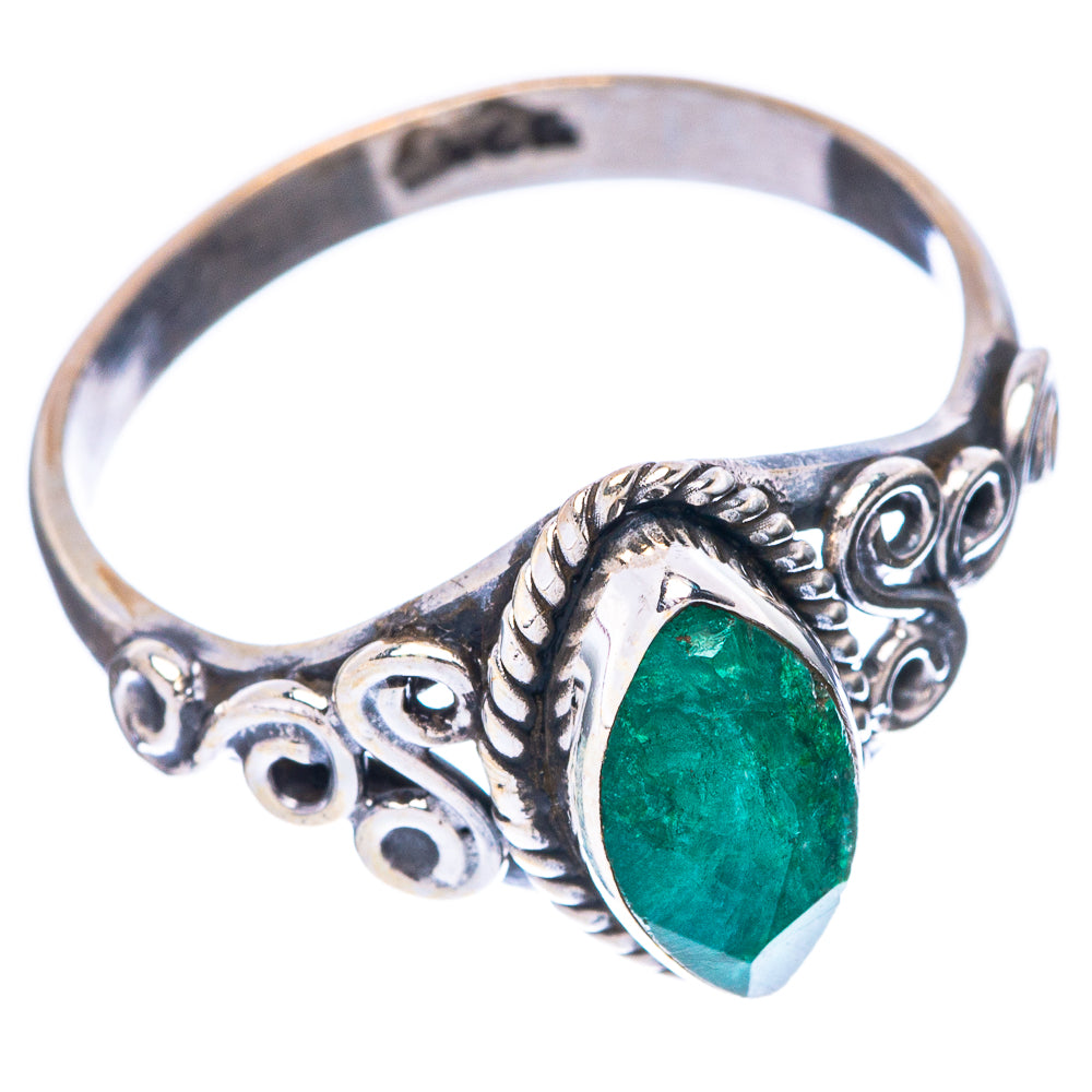 Green Sillimanite Dainty Ring Size 7.75 (925 Sterling Silver) R5779