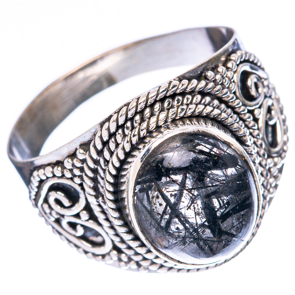 Tourmalinated Quartz Ring Size 8 (925 Sterling Silver) R4058