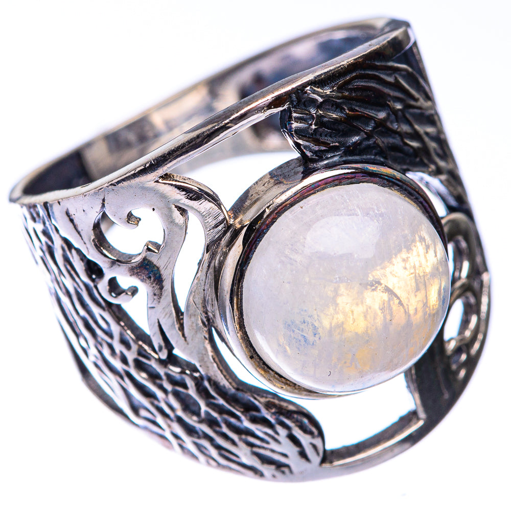 Rainbow Moonstone Ring Size 6.25 (925 Sterling Silver) R140698