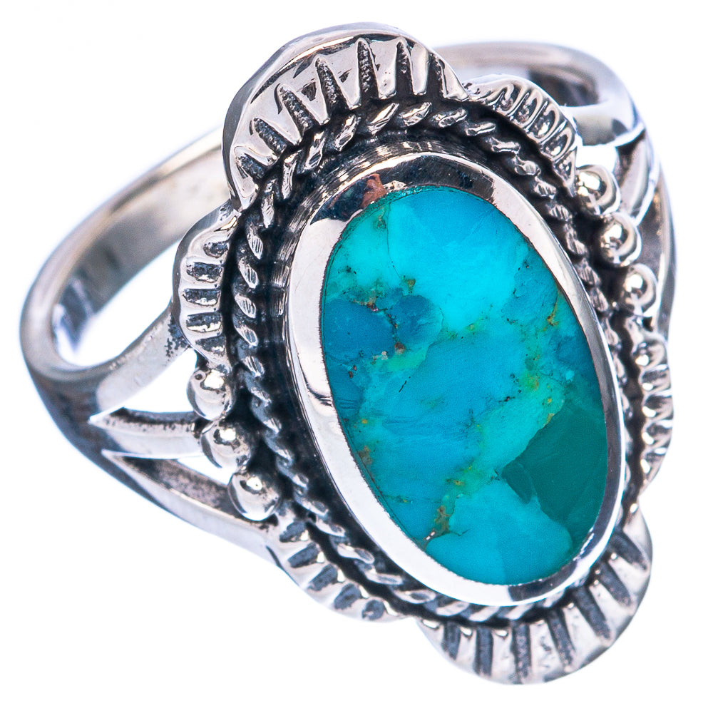 Rare Arizona Turquoise Ring Size 6.75 (925 Sterling Silver) R3393