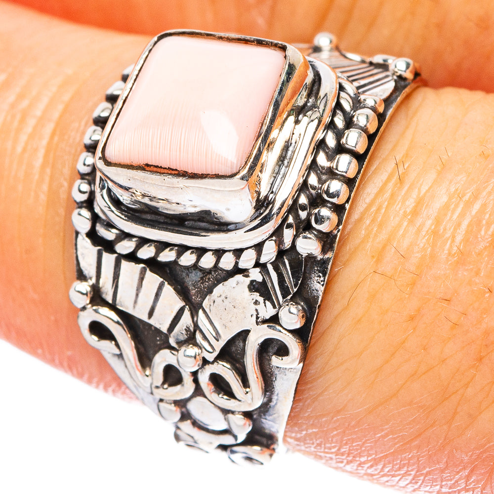 Rare Queen Conch ShellRing Size 7.75 (925 Sterling Silver) R4615