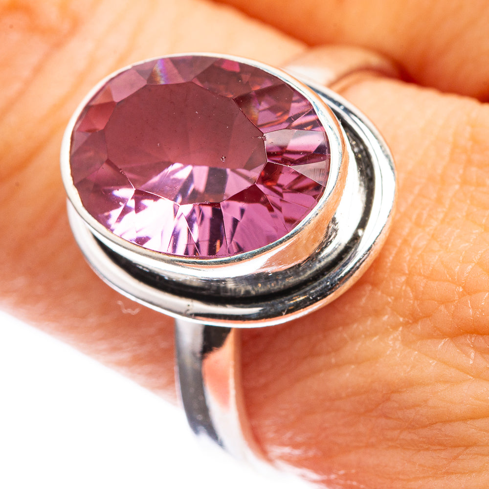 Faceted Color Change Alexandrite (Lab.) Ring Size 9.75 (925 Sterling Silver) R143144