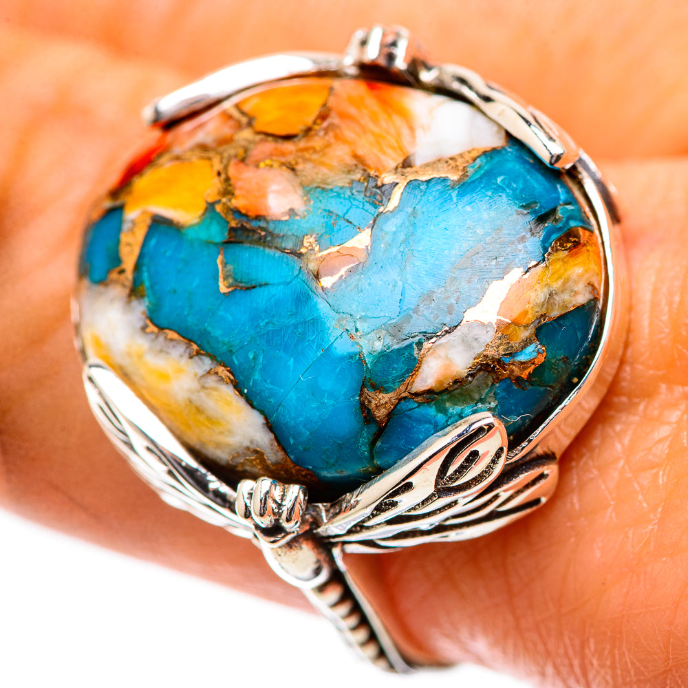 Spiny Oyster Turquoise Ring Size 9 (925 Sterling Silver) RING139192