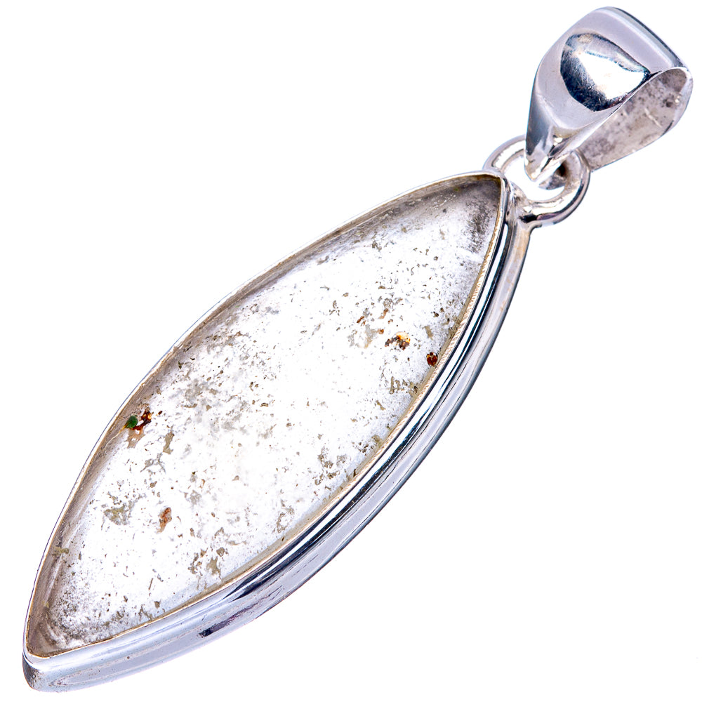 Rare Libyan Desert Glass 925 Sterling Silver Pendant 1 3/4" (925 Sterling Silver) P42606