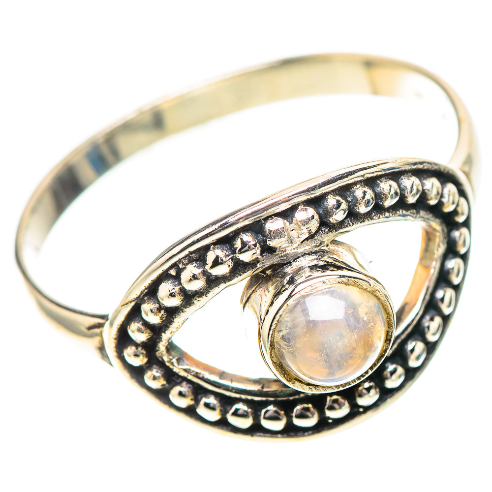 Rainbow Moonstone Ring Size 9 (925 Sterling Silver) RING139219