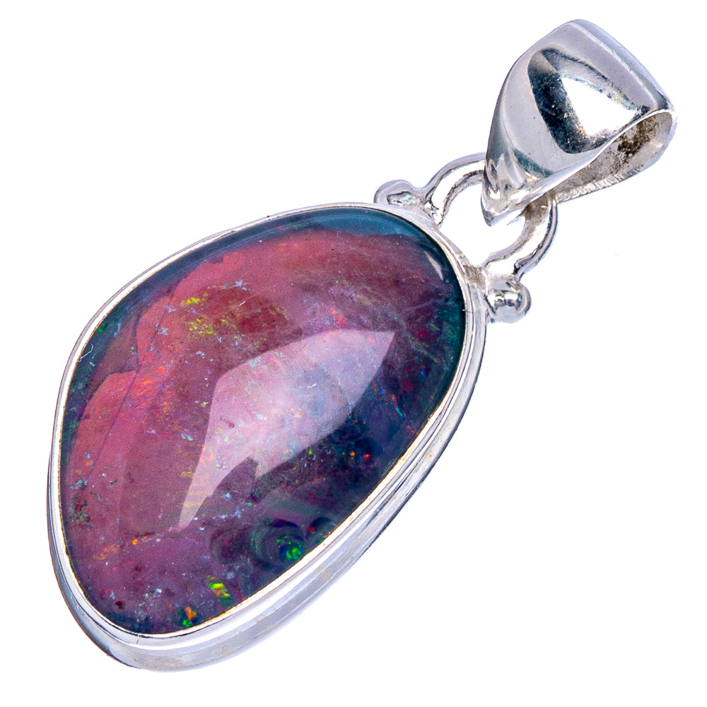 Rare Triplet Opal Pendant 1 1/8" (925 Sterling Silver) P40582
