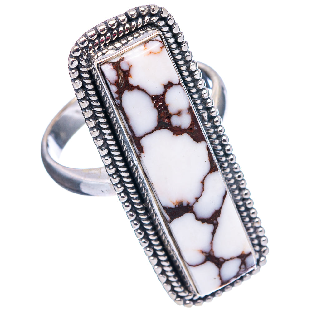 Wild Horse Jasper Ring Size 7.5 (.925 Sterling Silver)