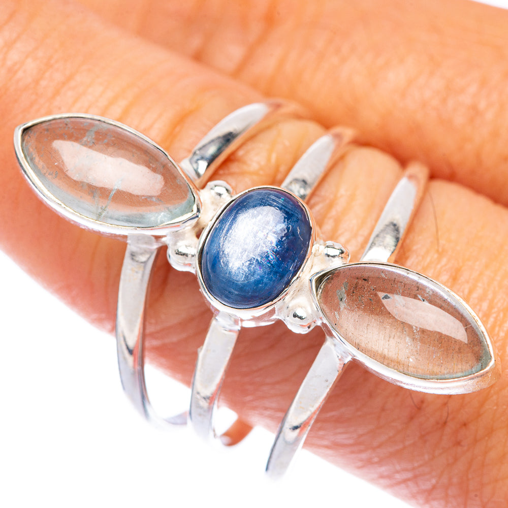 Large Kyanite, Aquamarine Ring Size 10.75 (925 Sterling Silver) R144827