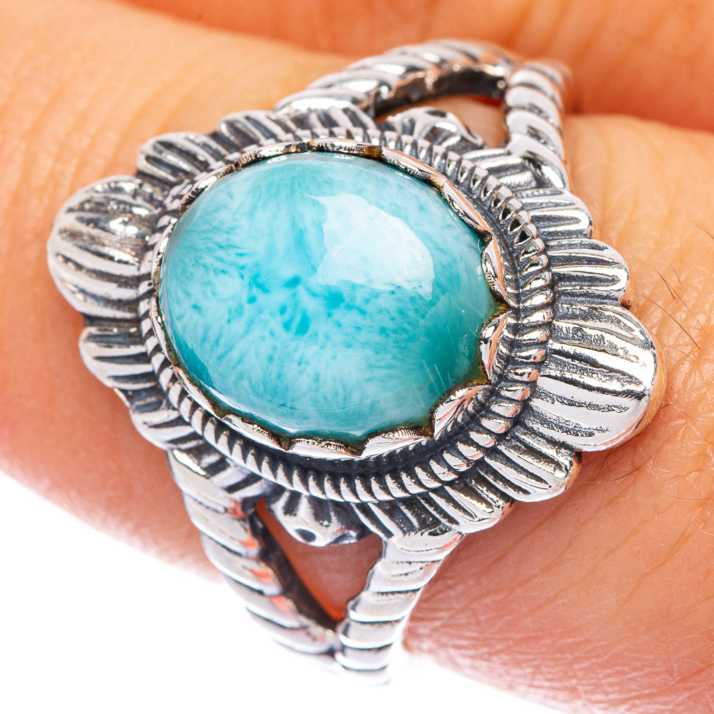 Larimar Ring Size 8 (925 Sterling Silver) R144766