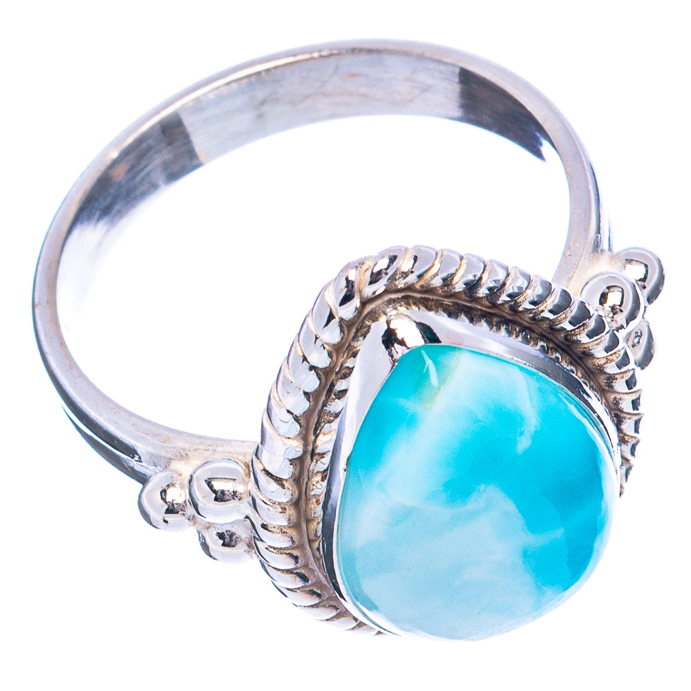 Rare Larimar Ring Size 7 (.925 Sterling Silver)
