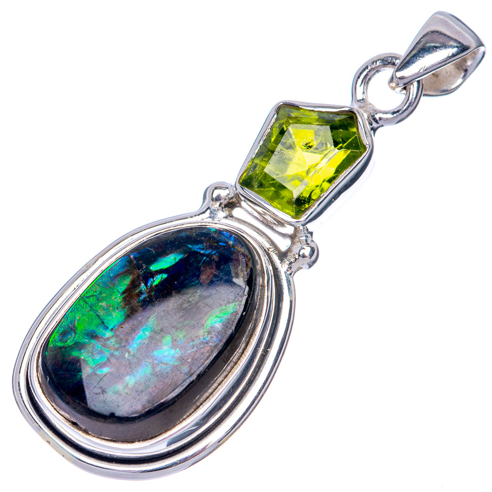 Canadian Ammolite Pendant 1 5/8" (925 Sterling Silver) PD39854