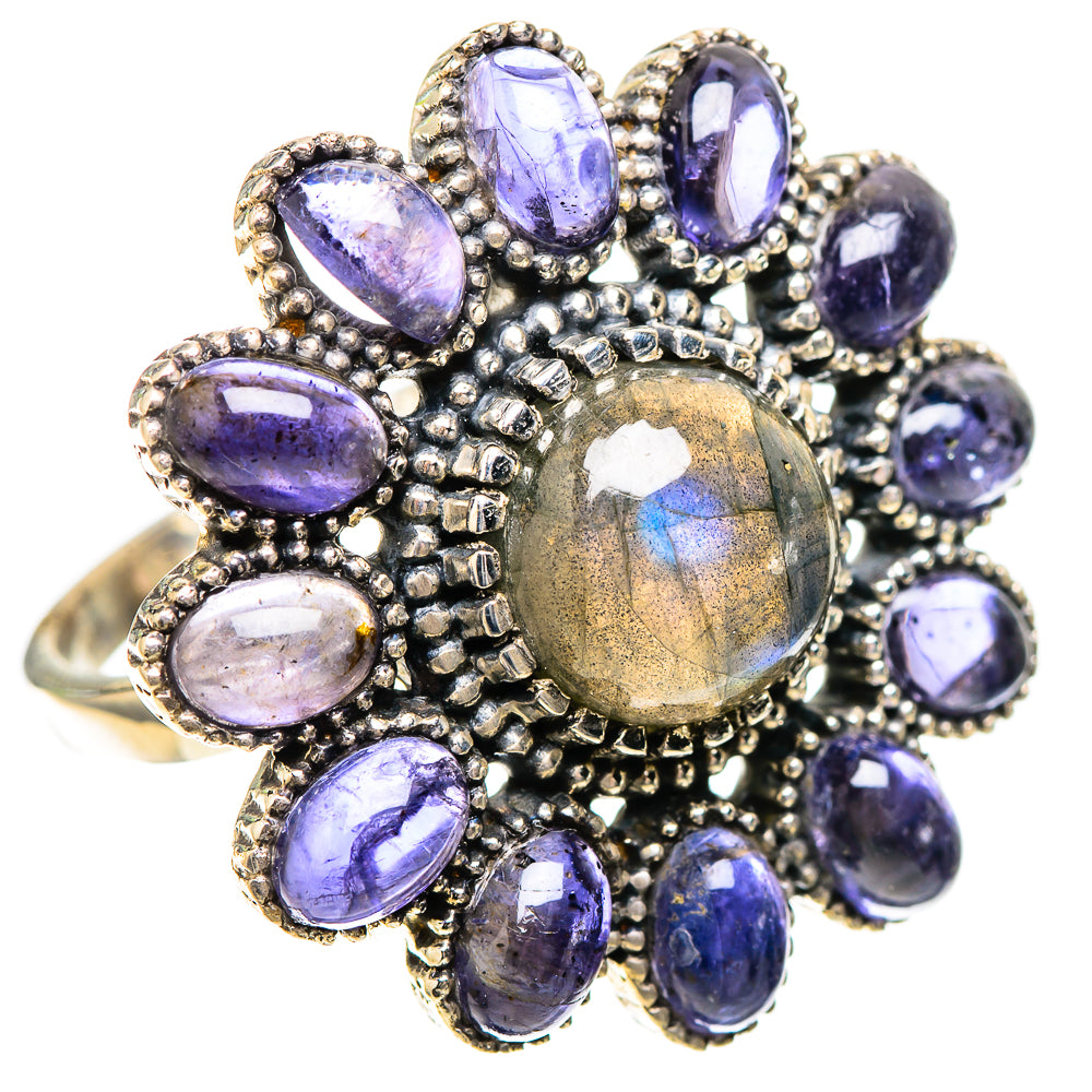 Large Labradorite, Tanzanite Ring Size 10 (925 Sterling Silver) RING137973