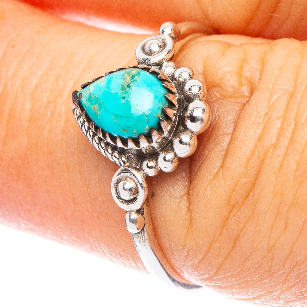Value Arizona Turquoise Ring Size 6.75 (925 Sterling Silver) R7295