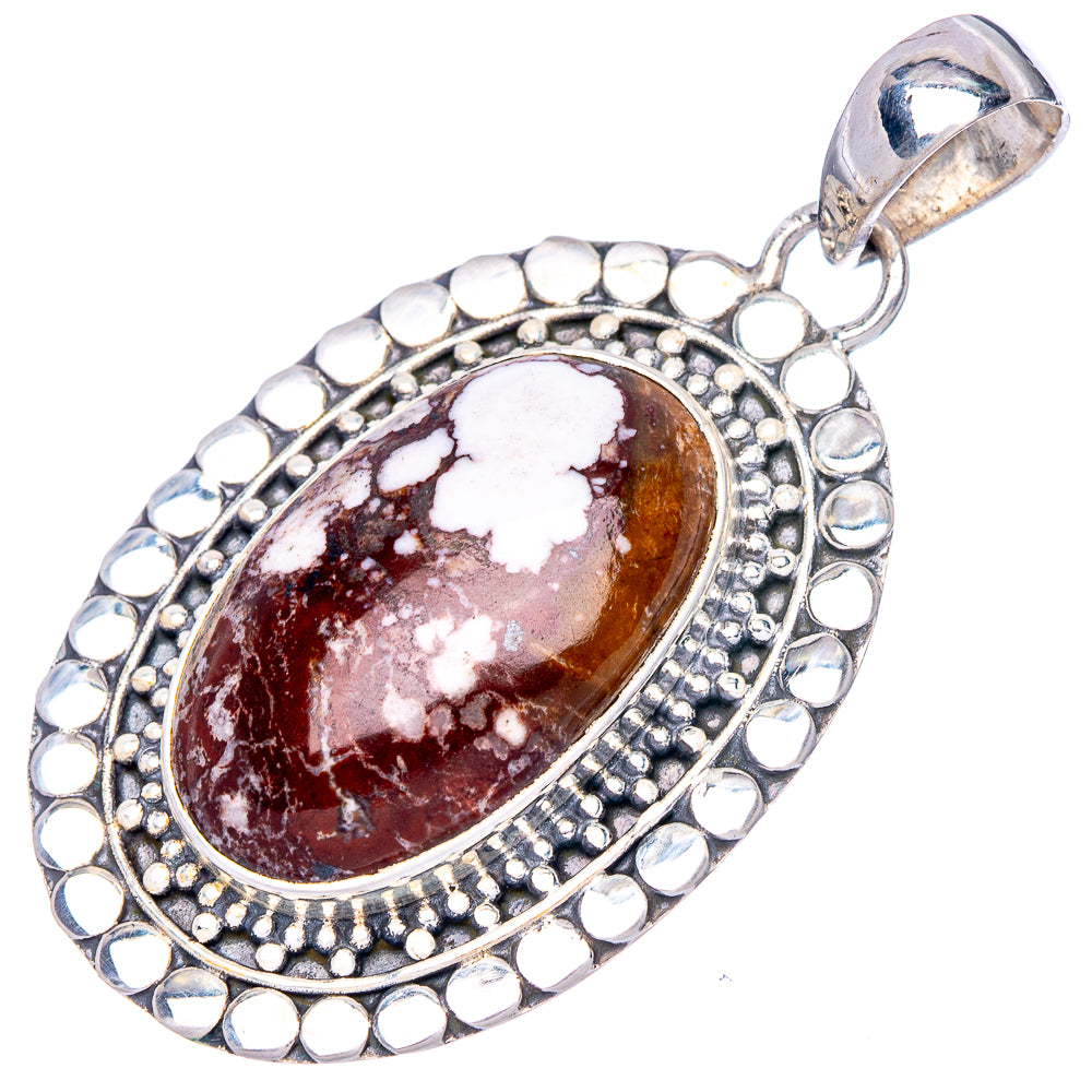 Wild Horse Jasper Pendant 1 5/8" (925 Sterling Silver) P42404