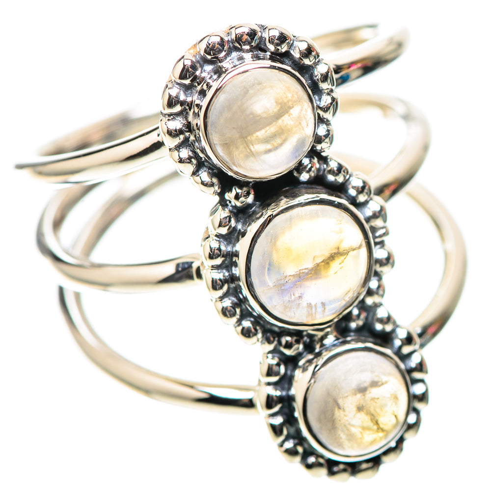 Premium Rainbow Moonstone Ring Size 7 (925 Sterling Silver) RING138221