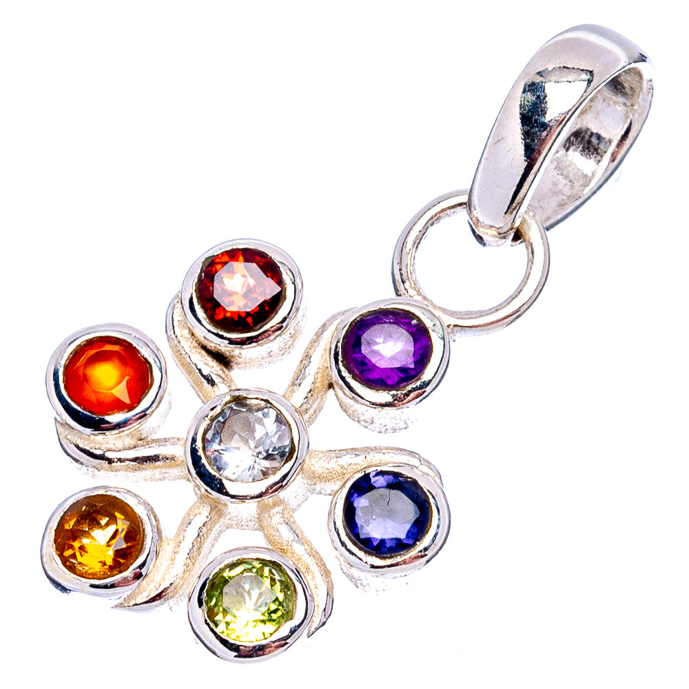 Chakra Pendant 1 1/8" (.925 Sterling Silver)