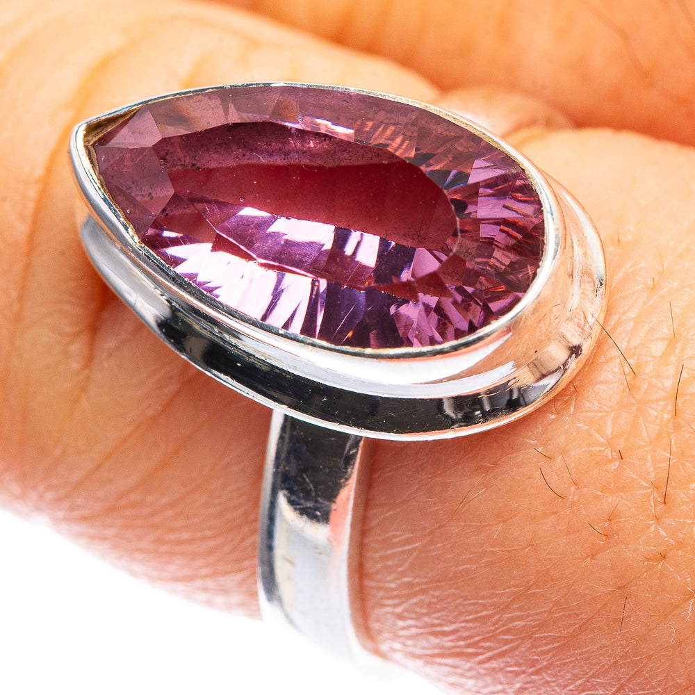 Faceted Color Change Alexandrite (Lab.) Ring Size 7 (925 Sterling Silver) RING143375