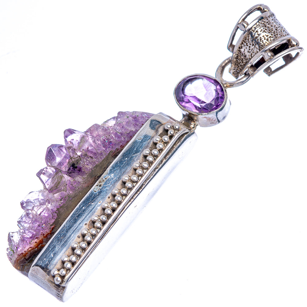 Amethyst Stalactite, Amethyst Pendant 2 1/2" (925 Sterling Silver) P40063