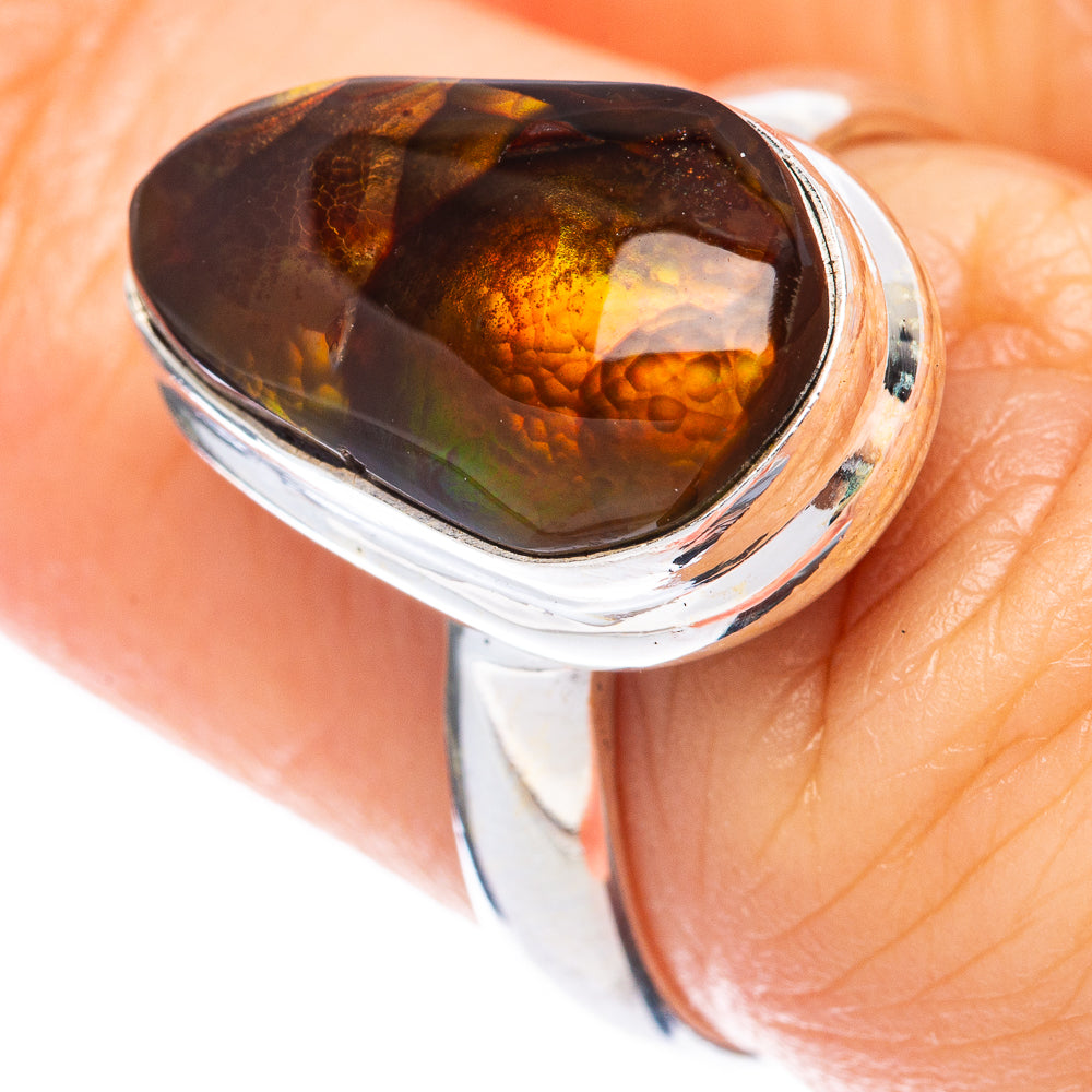 Rare Mexican Fire Agate Ring Size 6.75 (925 Sterling Silver) R2060