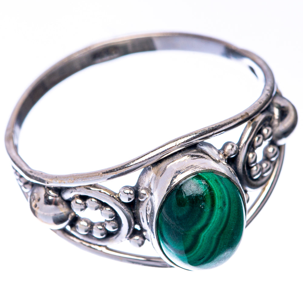 Malachite Dainty Ring Size 9.25 (925 Sterling Silver) R145250