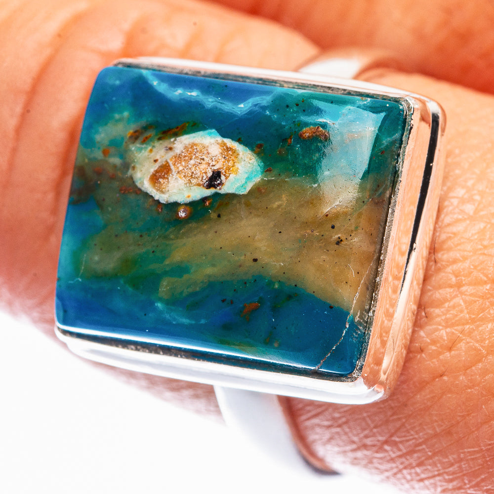 Peruvian Opal Ring Size 9 (925 Sterling Silver) R142251