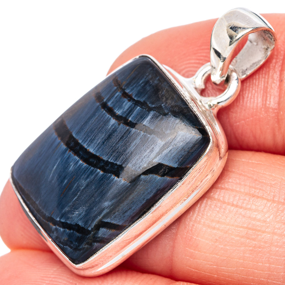 Pietersite Pendant 1 1/4" (925 Sterling Silver) P42803