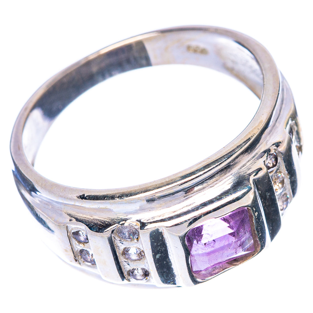 Faceted Amethyst Ring Size 8.75 (925 Sterling Silver) R1461