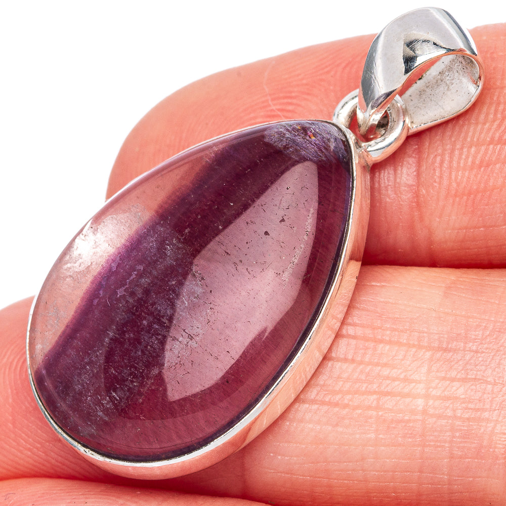 Fluorite Pendant 1 3/8" (925 Sterling Silver) P42200