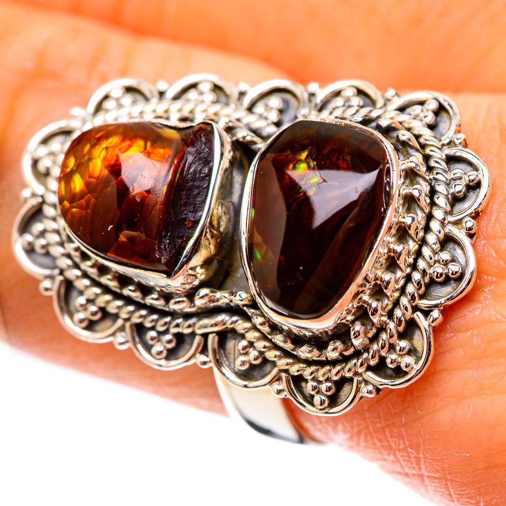 Mexican Fire Agate 925 Sterling Silver Ring Size 8 (925 Sterling Silver) RING139426
