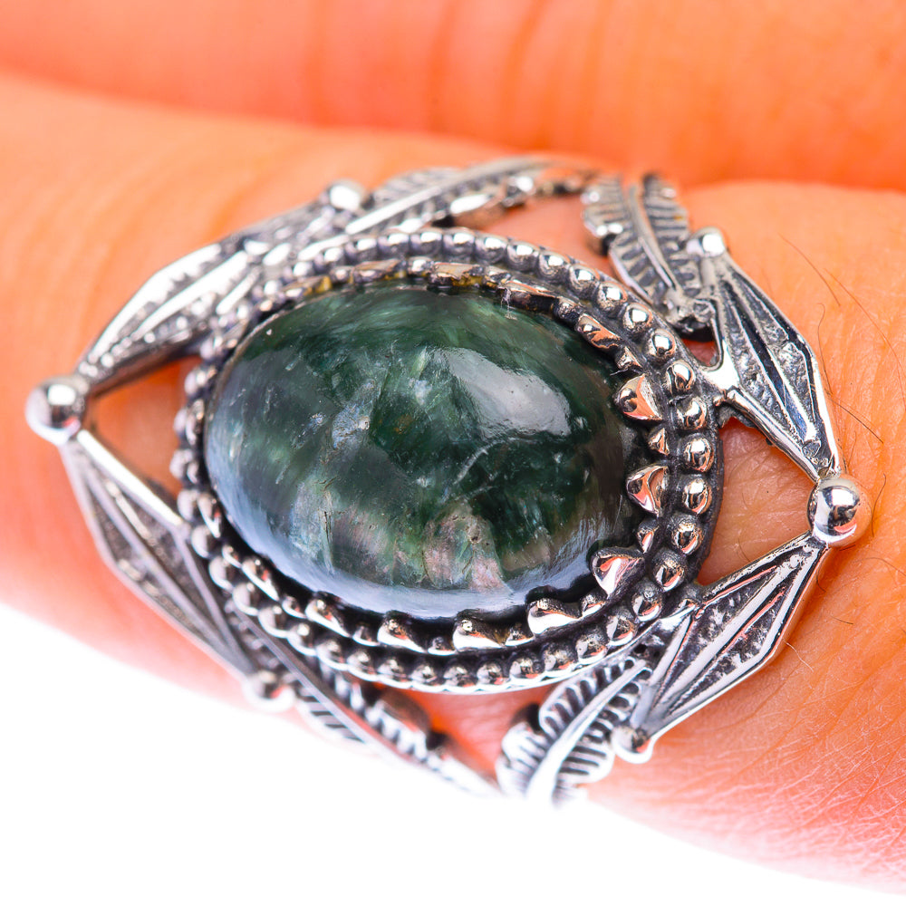 Seraphinite Ring Size 8 (925 Sterling Silver) RING139879