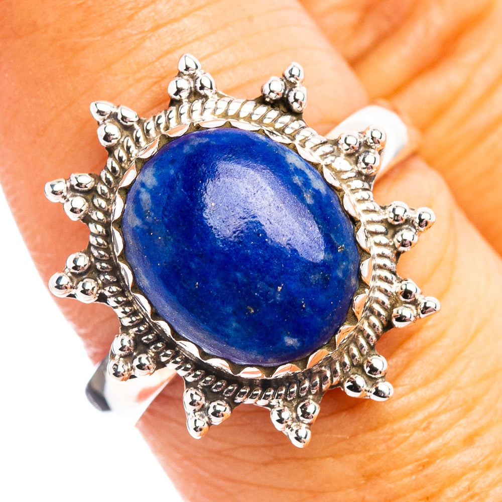 Lapis Lazuli Ring Size 8.5 (.925 Sterling Silver)