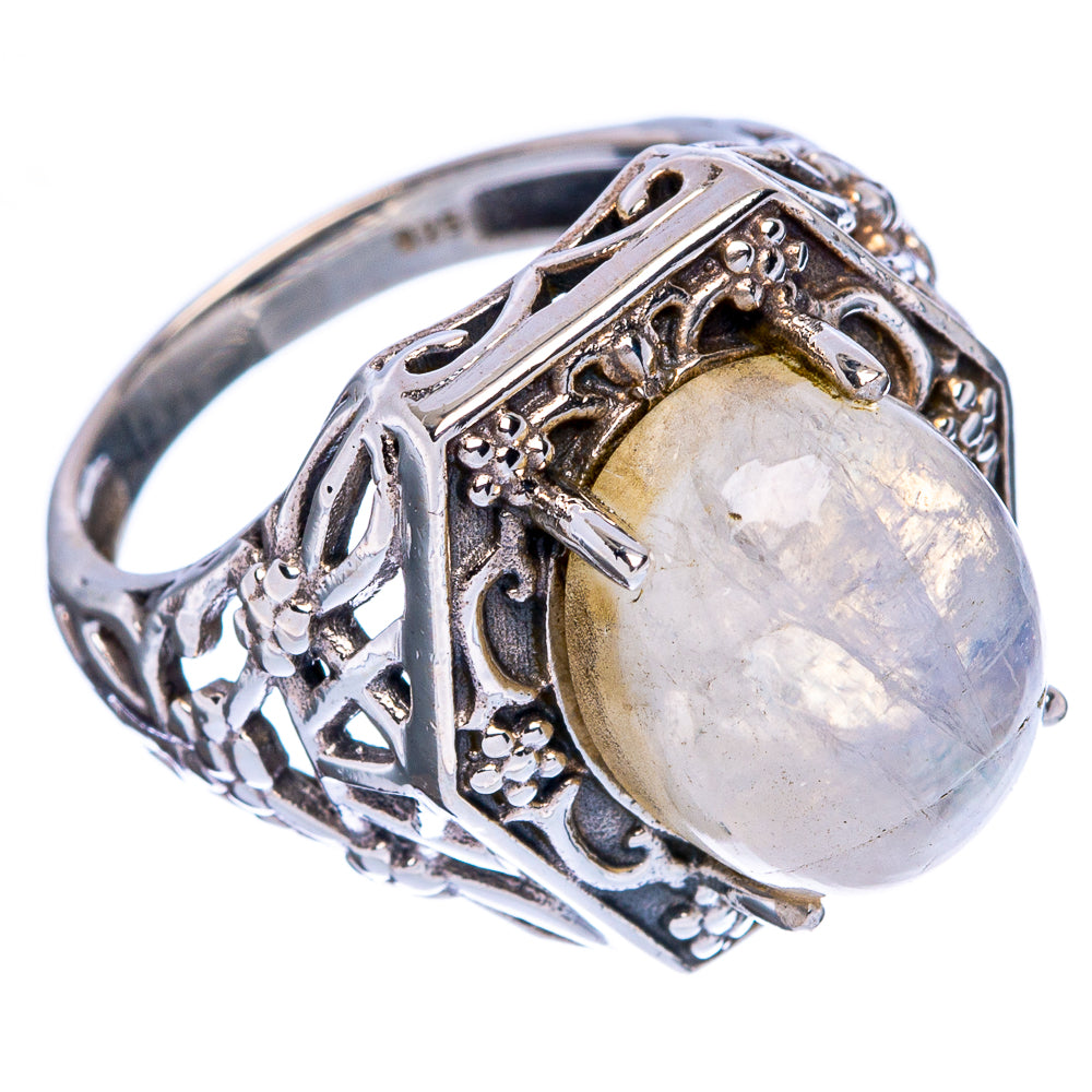 Rainbow Moonstone Ring Size 6 (925 Sterling Silver) R146361