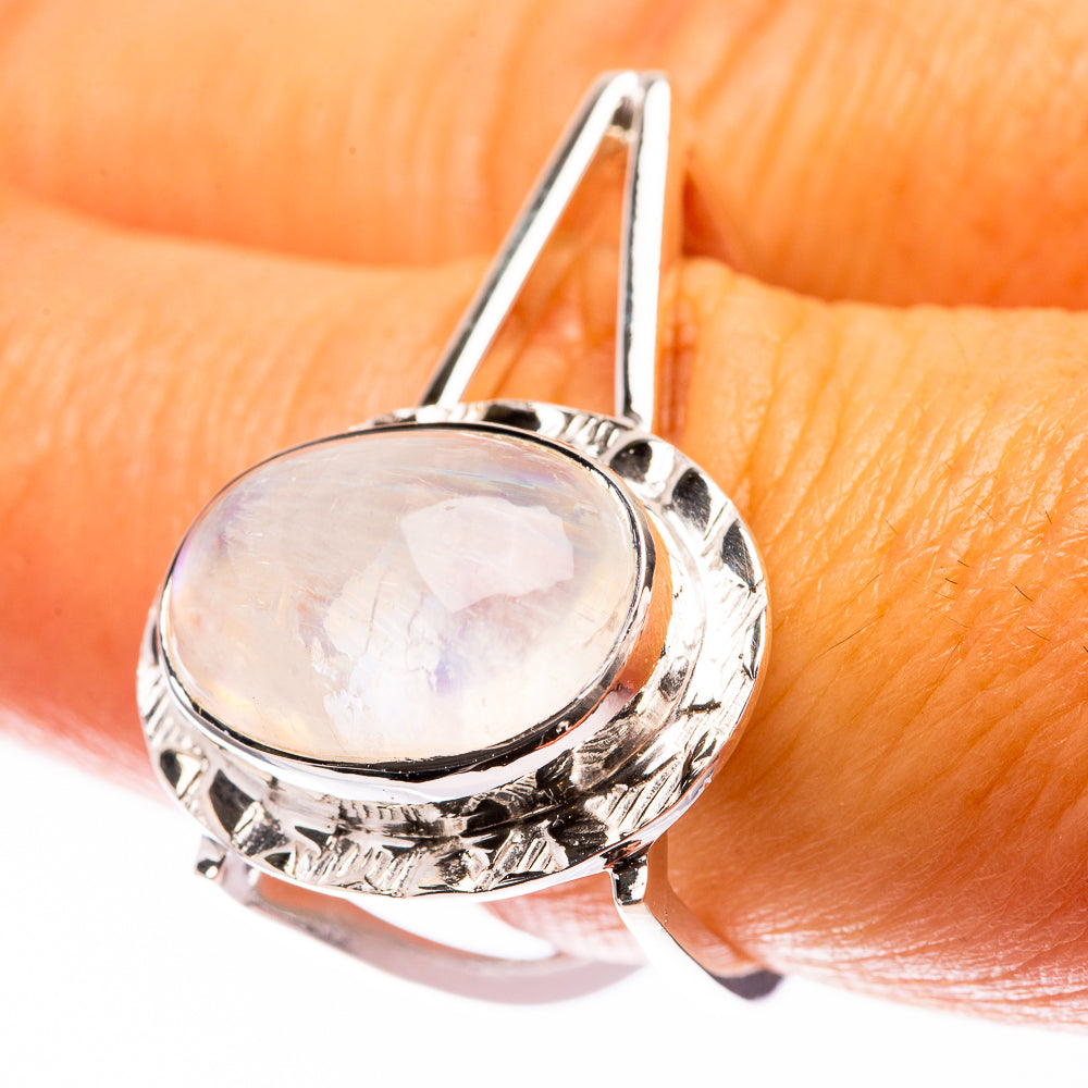 Premium Rainbow Moonstone Ring Size 7.5 (925 Sterling Silver) R141848