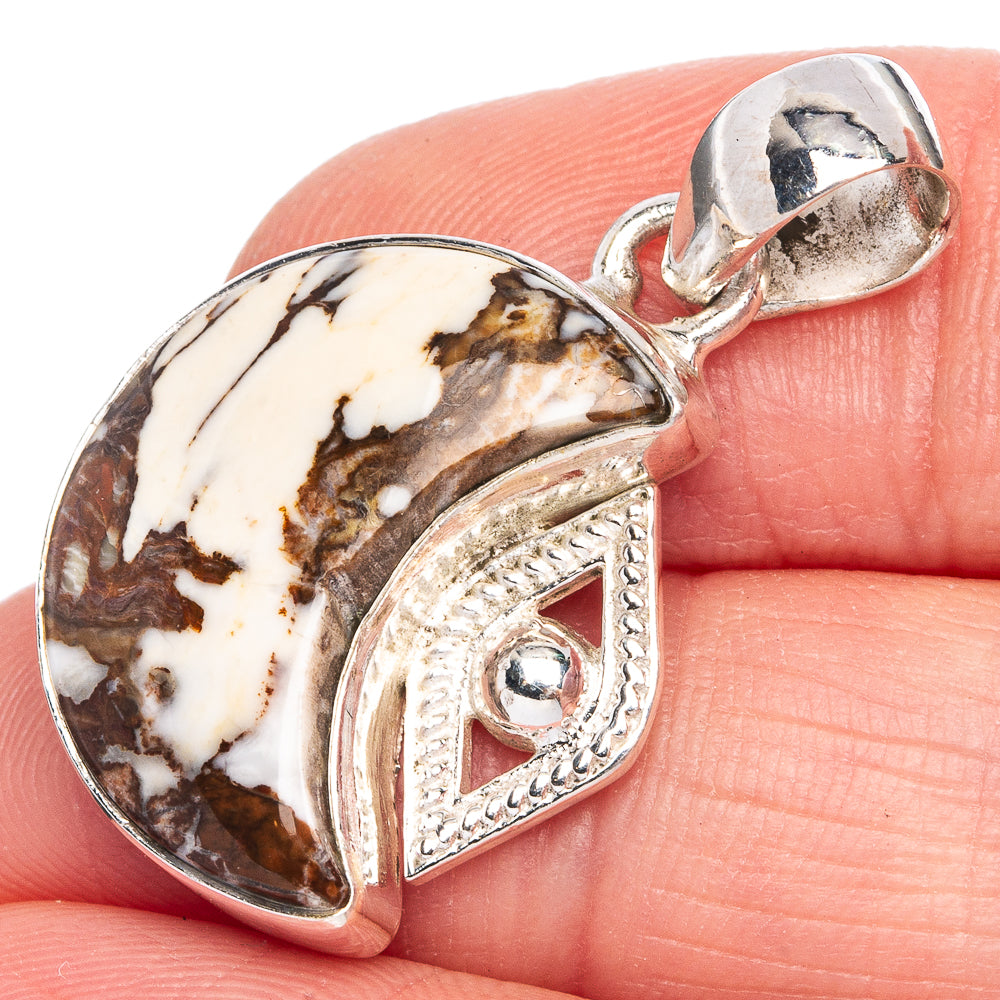 Wild Horse Jasper Pendant 1 1/4" (925 Sterling Silver) P40354